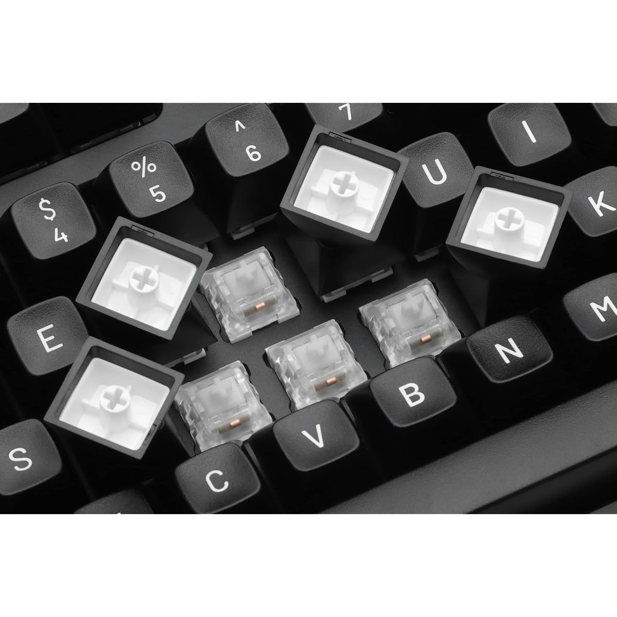 $13/mo - Finance DROP MT3 White-on-Black Keycap Set, ABS Hi