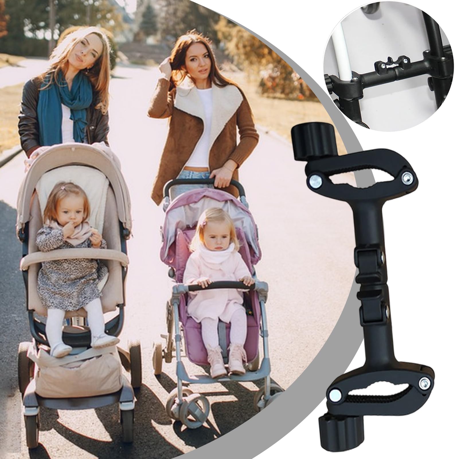 Connecteur Twin Pram, Connecteurs de poussière jumeau Adaptateur à double