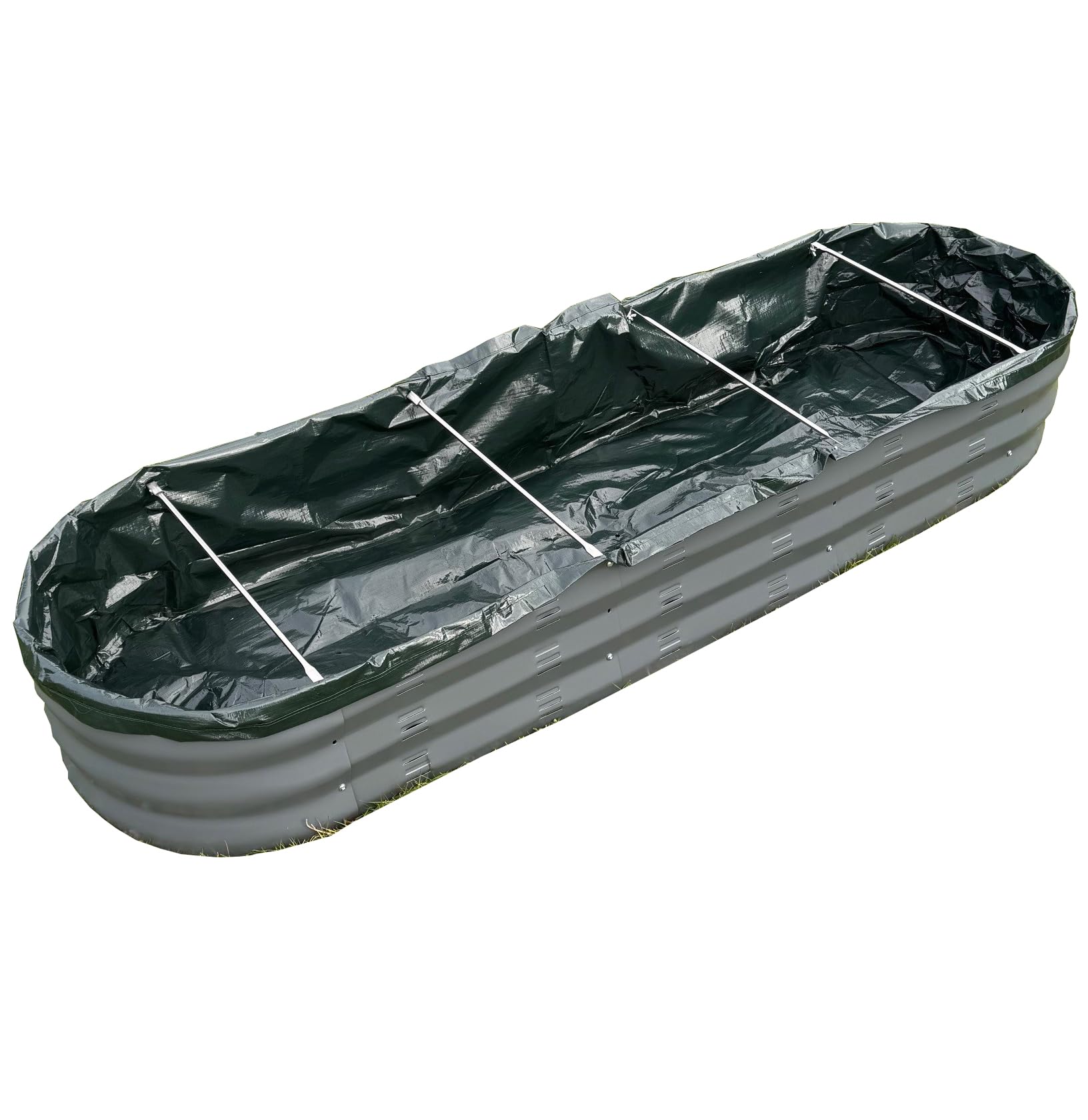 Selections Green Liner For Oval Metal Raised Vegetable Bed (176Cm X 51Cm)