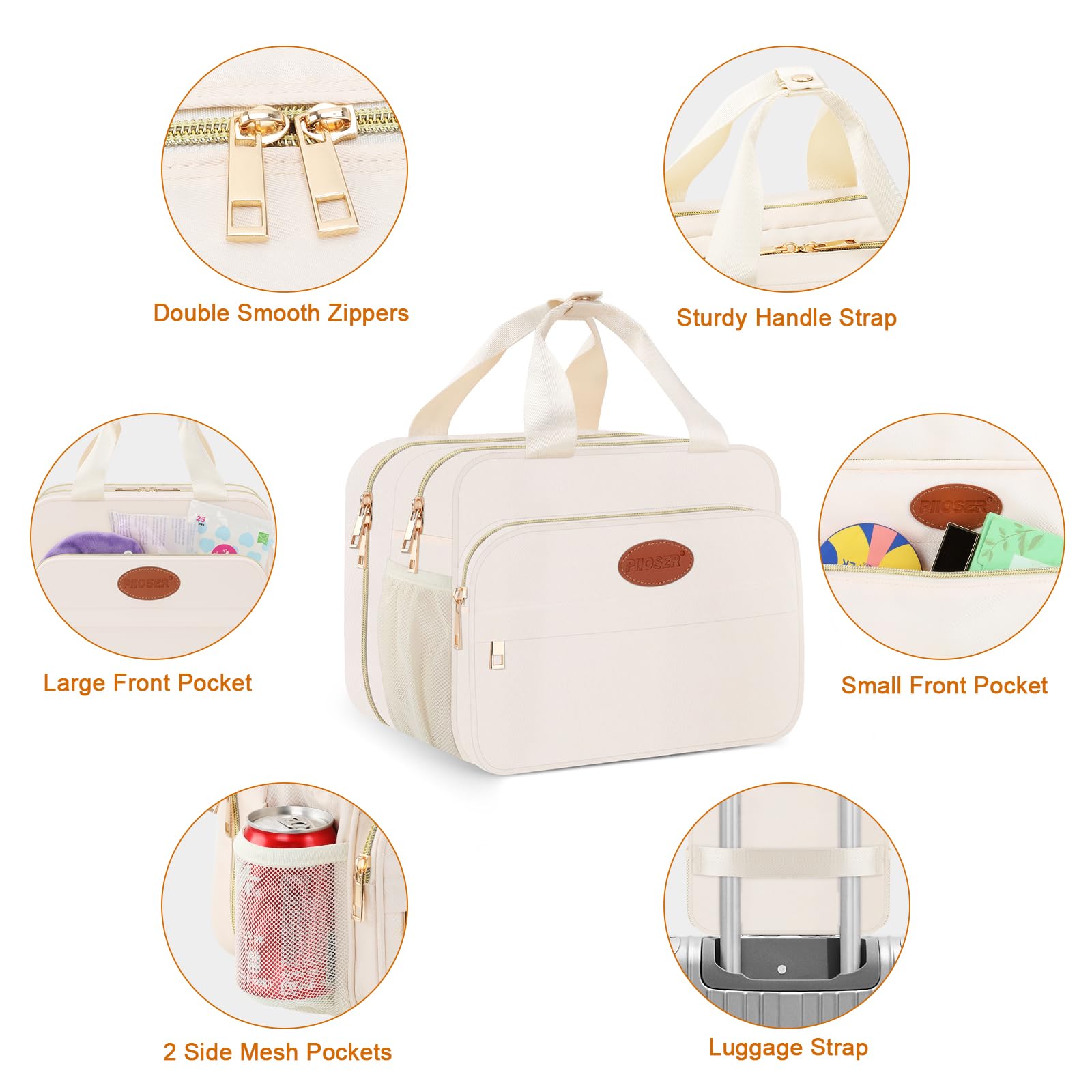 PIIOSER Bolsa aislada para biberones con bolsa de hielo, enfriador de leche materna compatible con extractores de leche y accesorios portátiles, lactancia materna sobre la marcha para madres lactantes