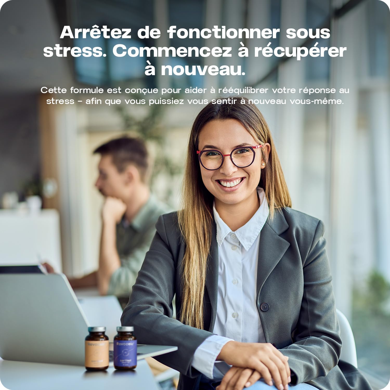 Système Jour & Nuit Unique pour l’Équilibre du Cortisol | Sérénité le Jour. Sommeil Réparateur la Nuit | Formule Premium, Testée en Laboratoire | Fabriqué dans l’UE | 120 Gélules