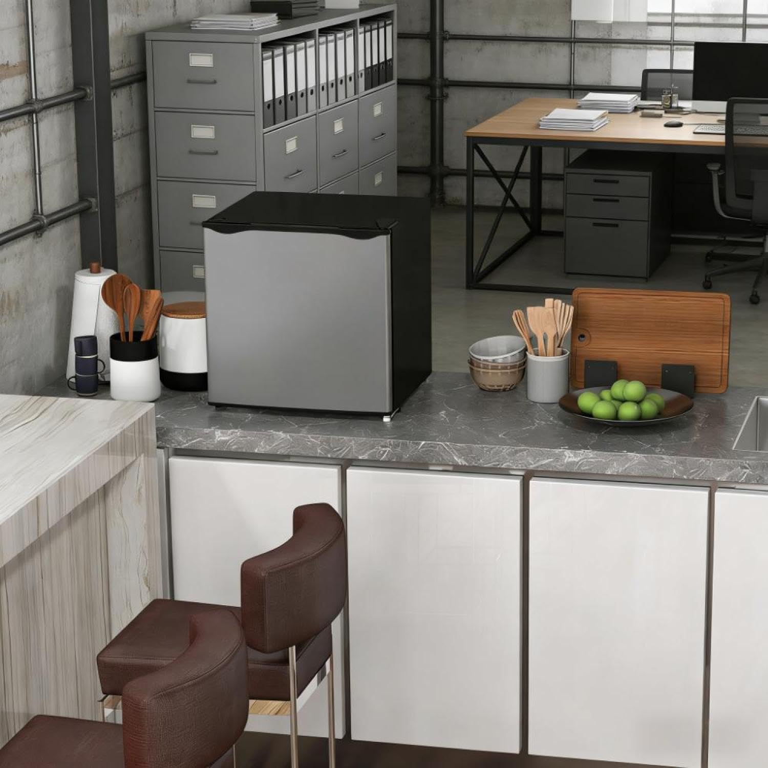 1.1 cu ft Upright Freezer Silver