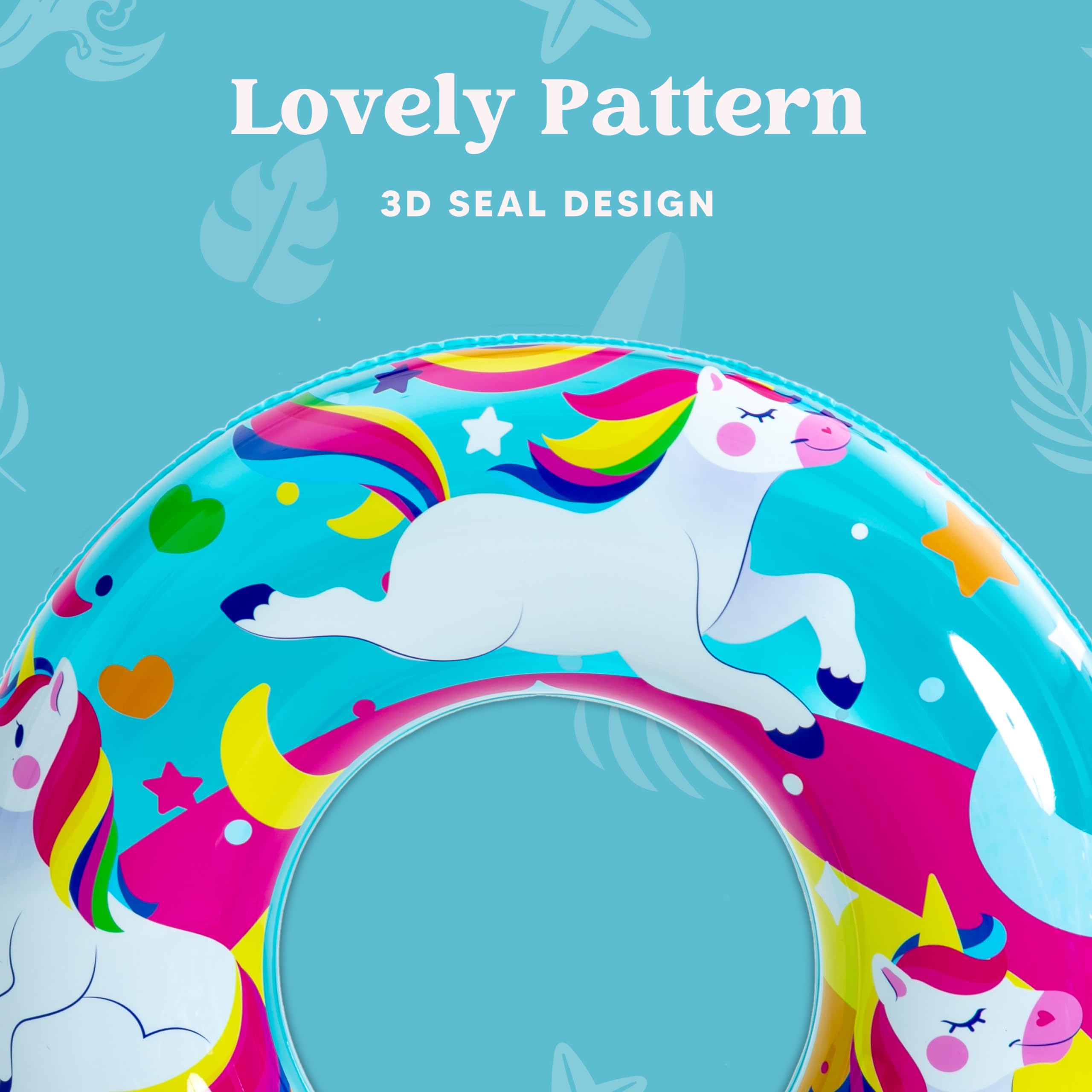 Snapklik.com : 3 Pack Pool Floats, Pool Tube For Kids Swim Rings ...