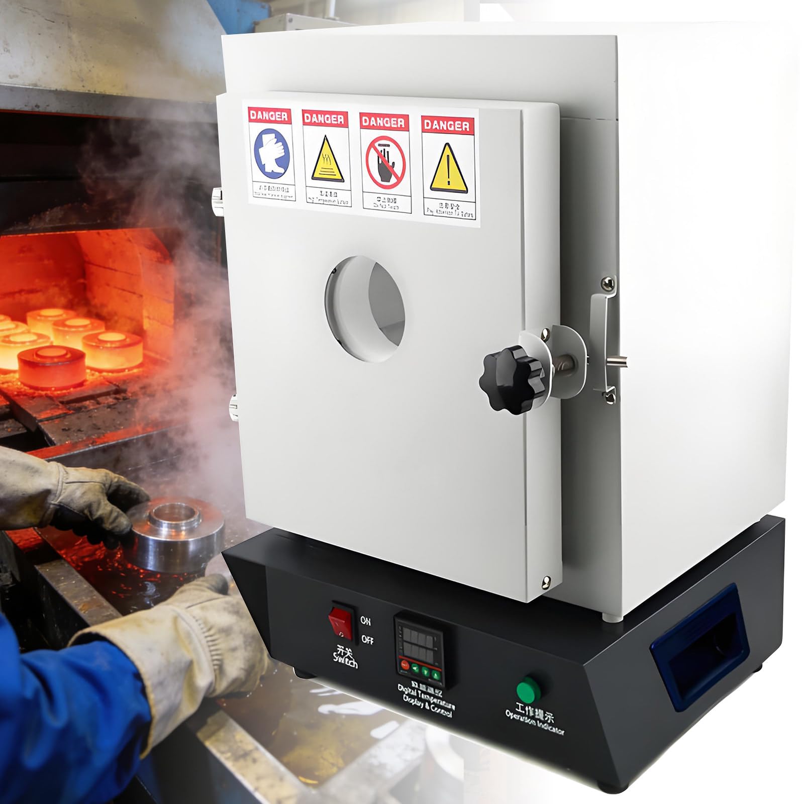Horno eléctrico de fusión de 1750W para trabajos de cerámica perfectos