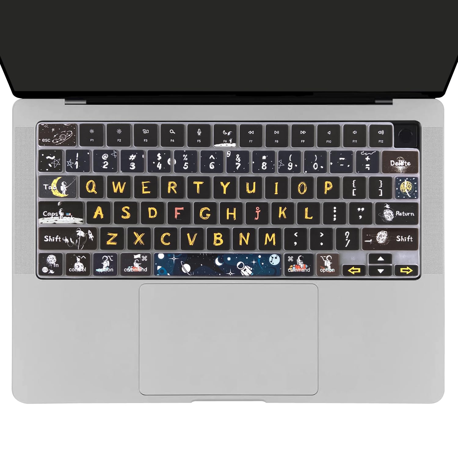 WSLUCKO Funda De Teclado Para MacBook Pro 2016-2019 De 13 Y 15 Pulgadas Con Barra Táctil (modelo