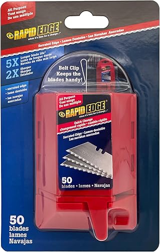 Rapid Edge Cuchillas multiusos de corte rápido (50 cuchillas), 1 paquete