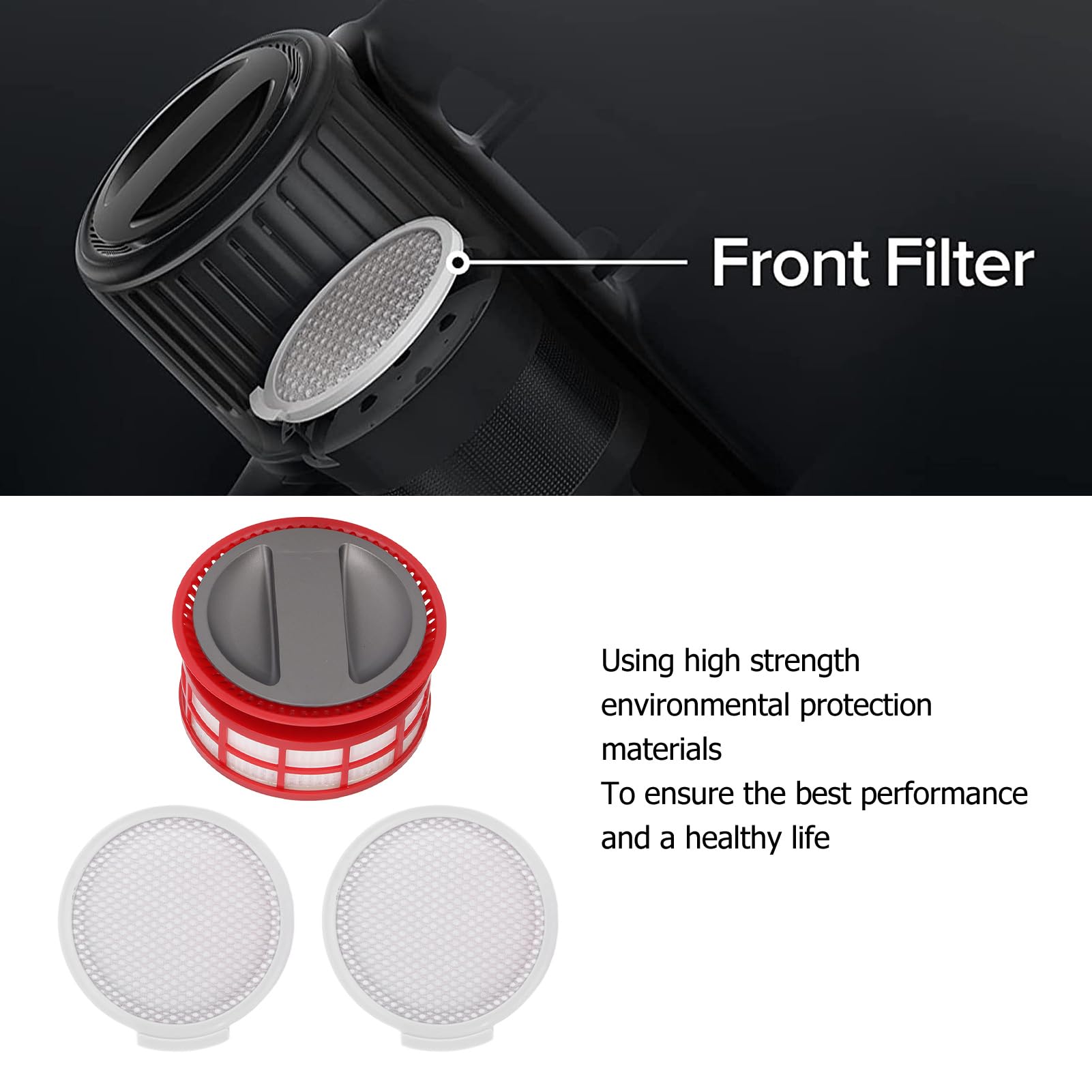 Ersatzfilter Für Roborock H7 Staubsauger – Set Mit Hinterfilter & 2 Filtersieben | Verbessert Saugleistung & Reduziert Allergene