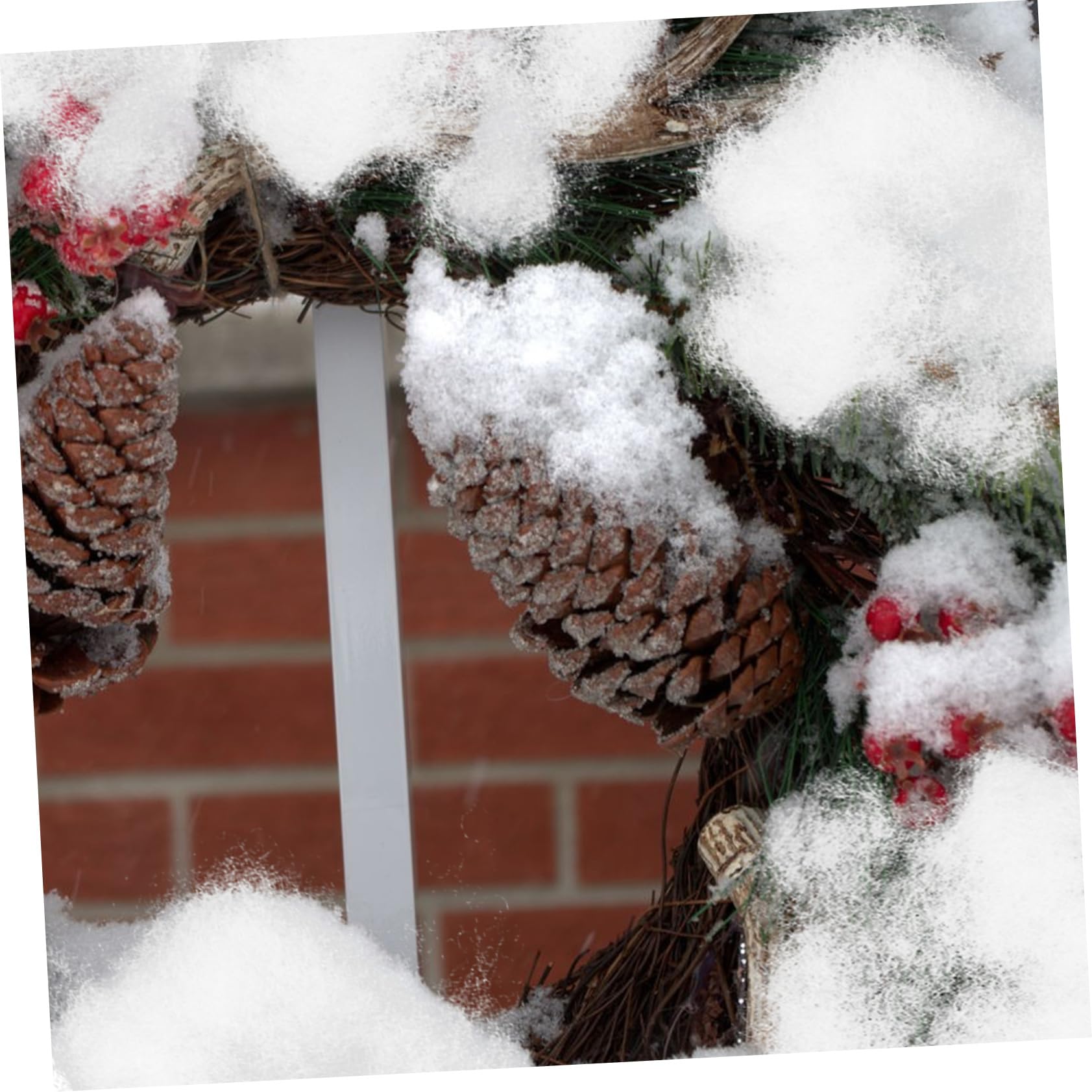 Beatifufu 3pcs Fluffy Artificial Snow for Christmas Decor Lightweight Scene Snow Versatile Decoration for Trees Crafts Holiday Displays Easy to Store Reusable