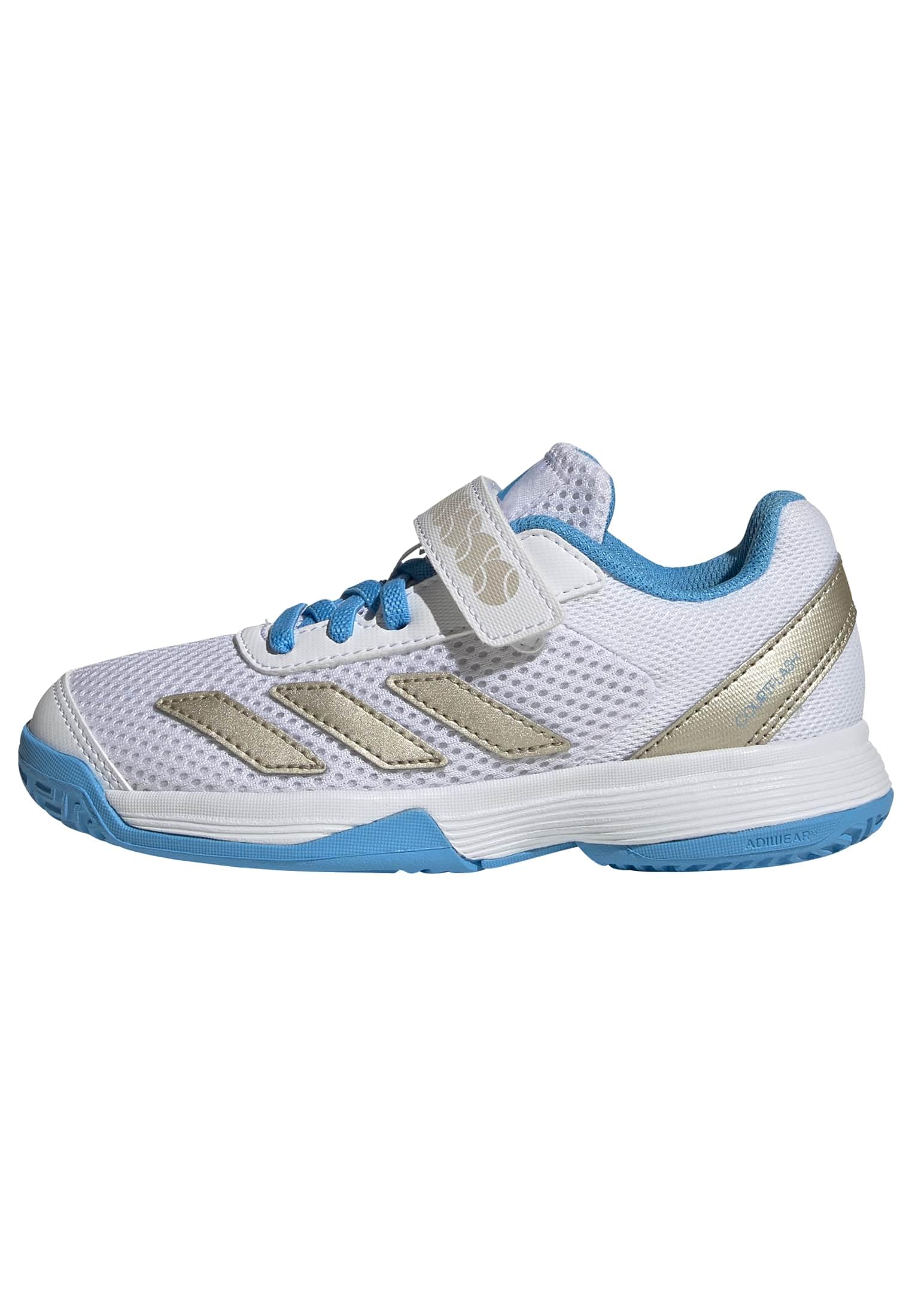 adidas Kids' Chaussure de Tennis à Scratch Courtflash Enfants