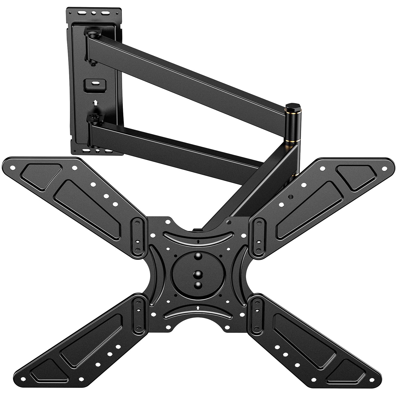 Soporte de Pared Articulado para TV de 32 a 75 Pulgadas, hasta 60 kg | Rotatorio 90°, Brazo Extensible de 838 mm, Soporte TV Pared con Inclinable y Giratorio, Montaje en Esquina, VESA 600x400 mm