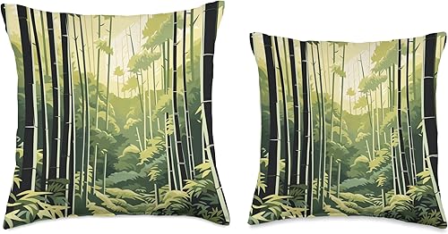 Miniatura 3 de Asian Saturated Forest Palette Nature's Brilliance - Almohada de 16 x 16 pulgadas, multicolor