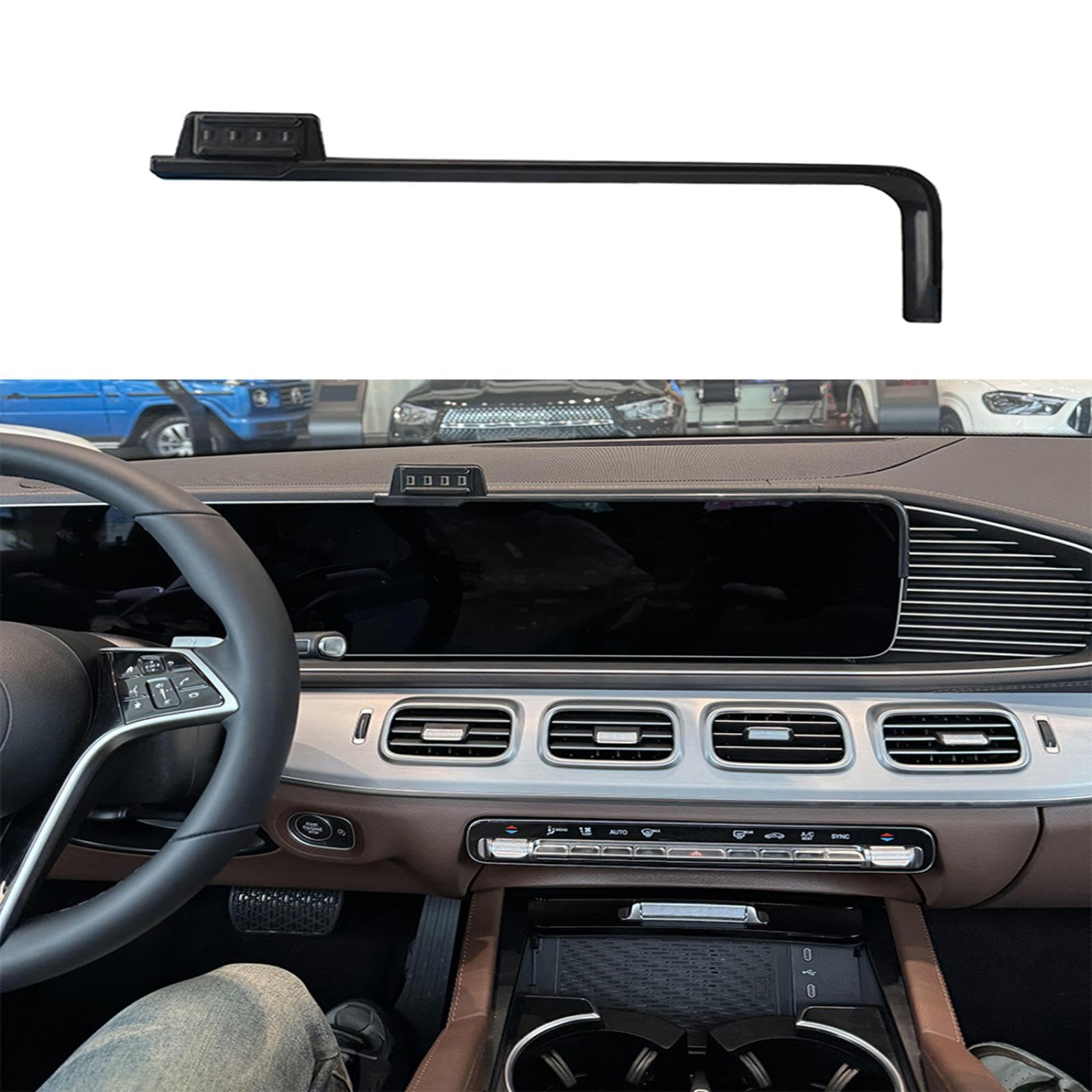 Soporte Móvil Coche para Mercedes-Benz Clase V 2024, Soporte para teléfono móvil para Coche Soporte para GPS Soporte de navegación