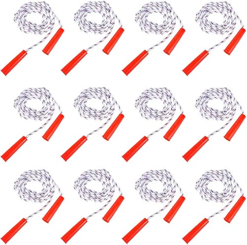 Miniatura 5 de Cuerdas de saltar duraderas para niños, nailon con asas de plástico, actividades de salto en interiores y exteriores, recuerdos de fiesta, 84