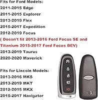 Vista 2 de MechanMagic llave de repuesto para coche inteligente con control remoto de entrada sin llave y arranque remoto compatible con Ford Explorer Edge