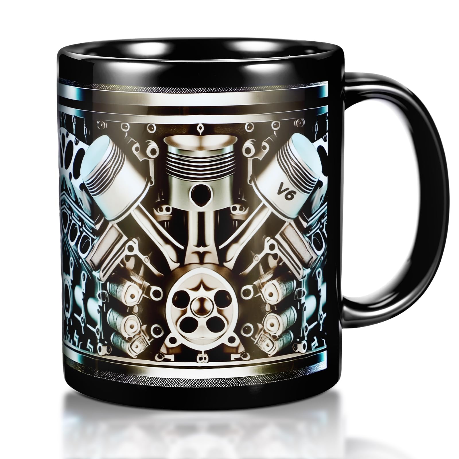 Tazza da caffè in ceramica marmorizzata con coperchio, tazza da caffè e cucchiaio in ceramica, set regalo tazza da caffè da uomo, tazza da caffè da donna alla moda (nero 1)