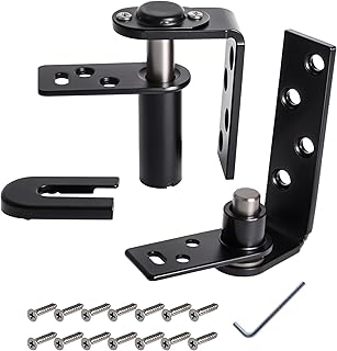 1 Pack Swing Door Hinge, Cafe Door Hinges Dual Swing, Hardware Commercial Saloon Door Hinges Heavy Duty, 180 Degree Rotation for Double Swinging Cafe Door Hardware Hinges