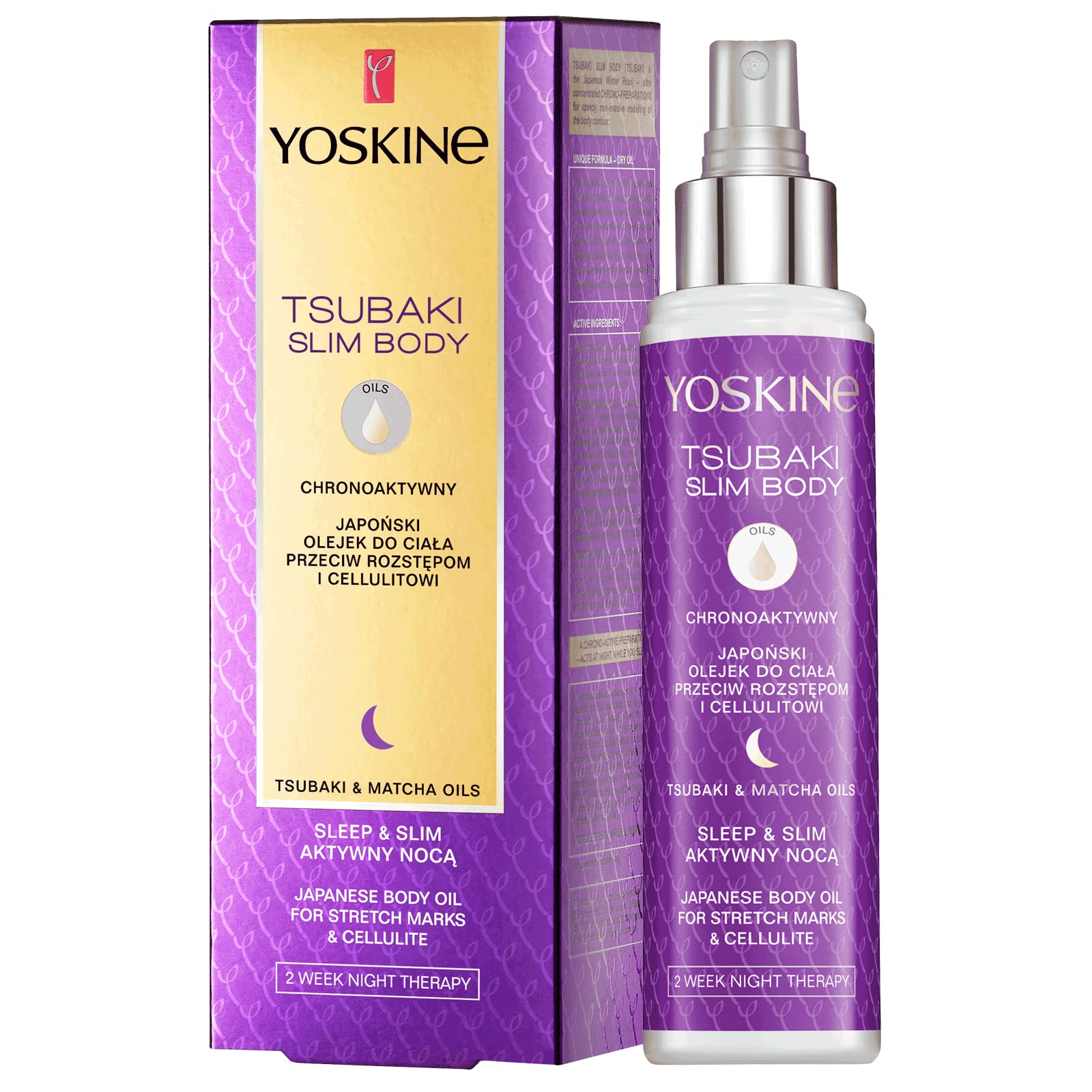 Yoskine Tsubaki Slim Body Japanese Body Oil for Stretch Marks & cellulit, 100 ml