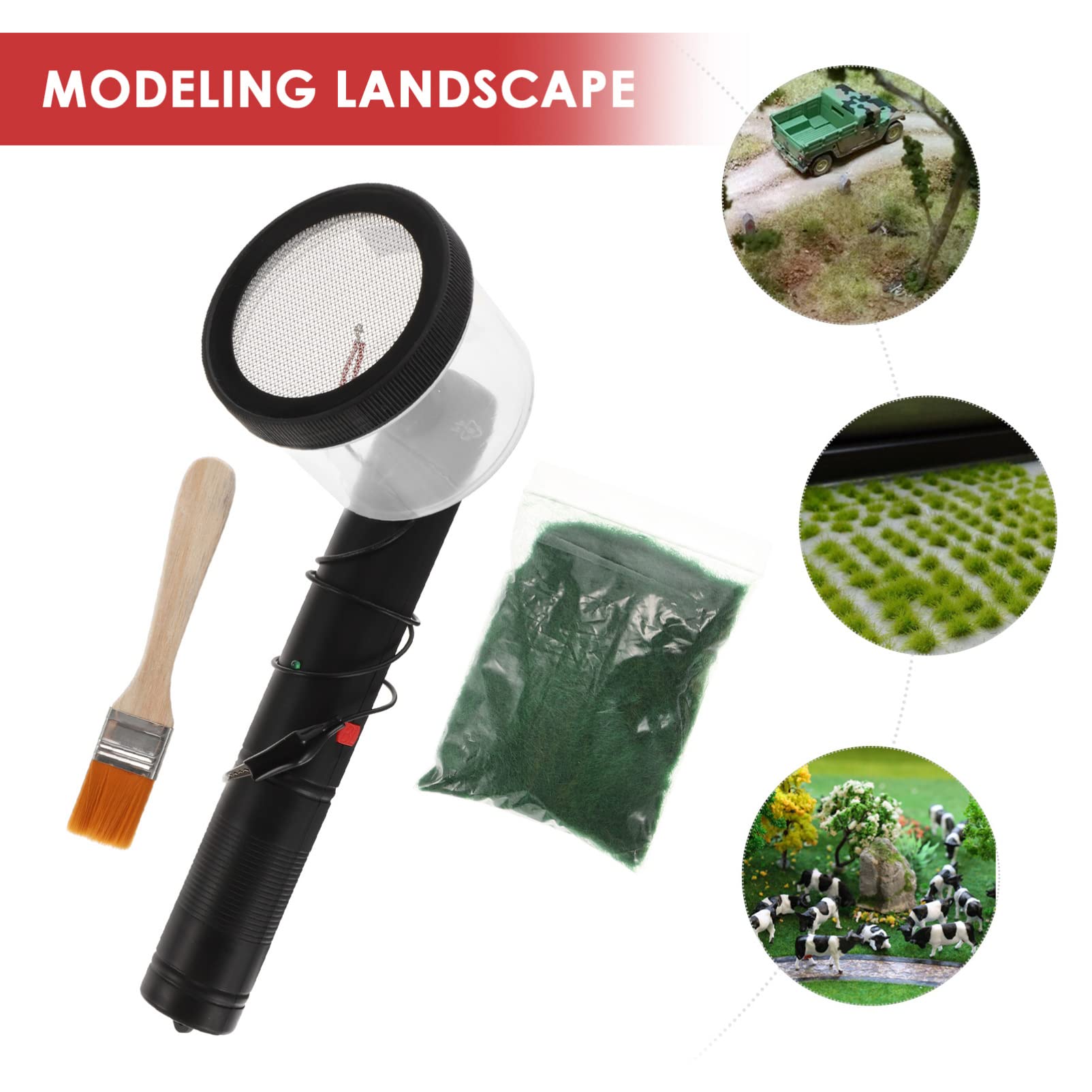 Machine Flocage Applicateur Herbe Statique Pour Maquettes - Flocage Machine Flocage Applicateur Herbe Statique Pour Maquettes - Flocage