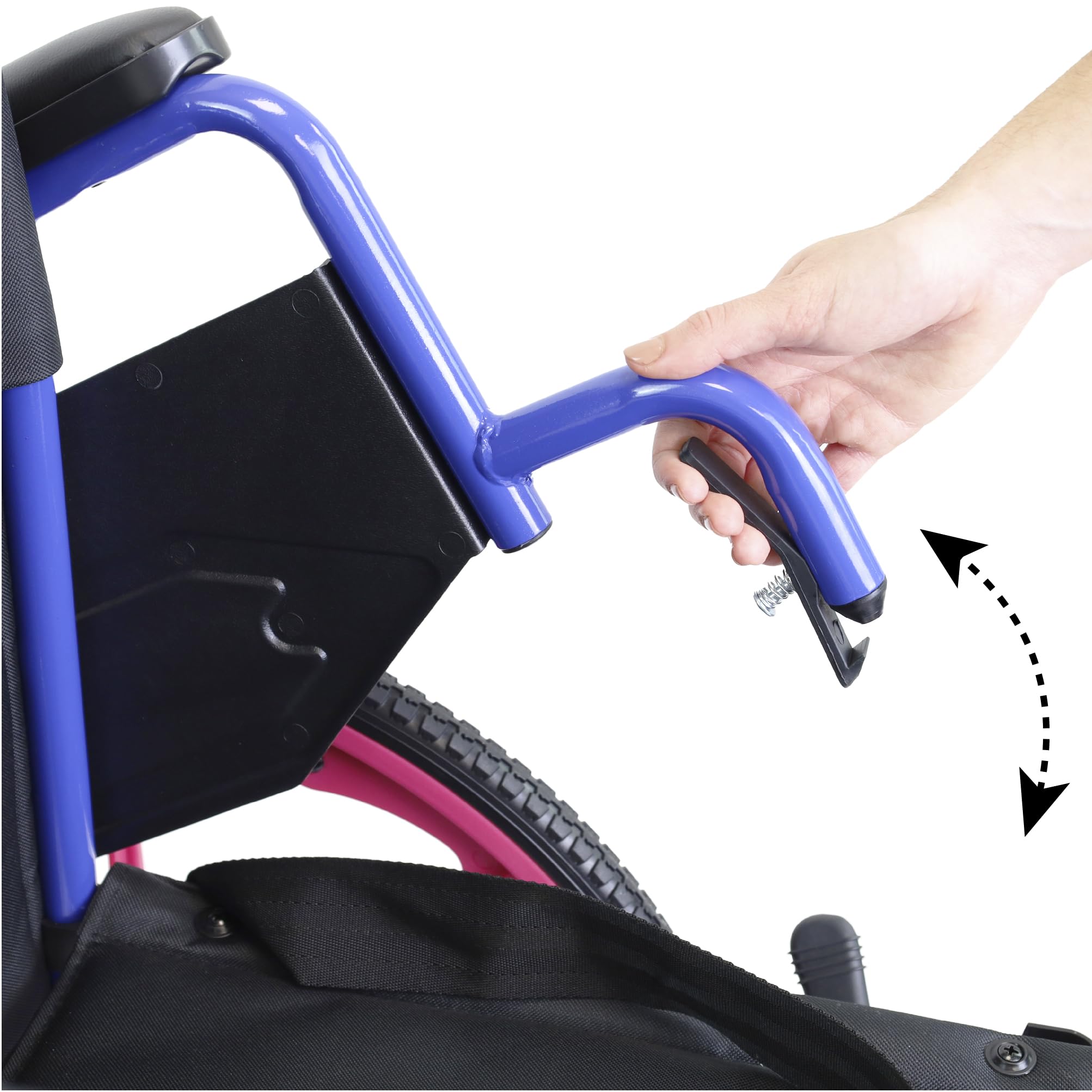 PEPE Mobility Fauteuil Roulant Enfant Pliable Léger, Chaise Roulante Handicapé, Fauteuil Médical Pliante et Légère