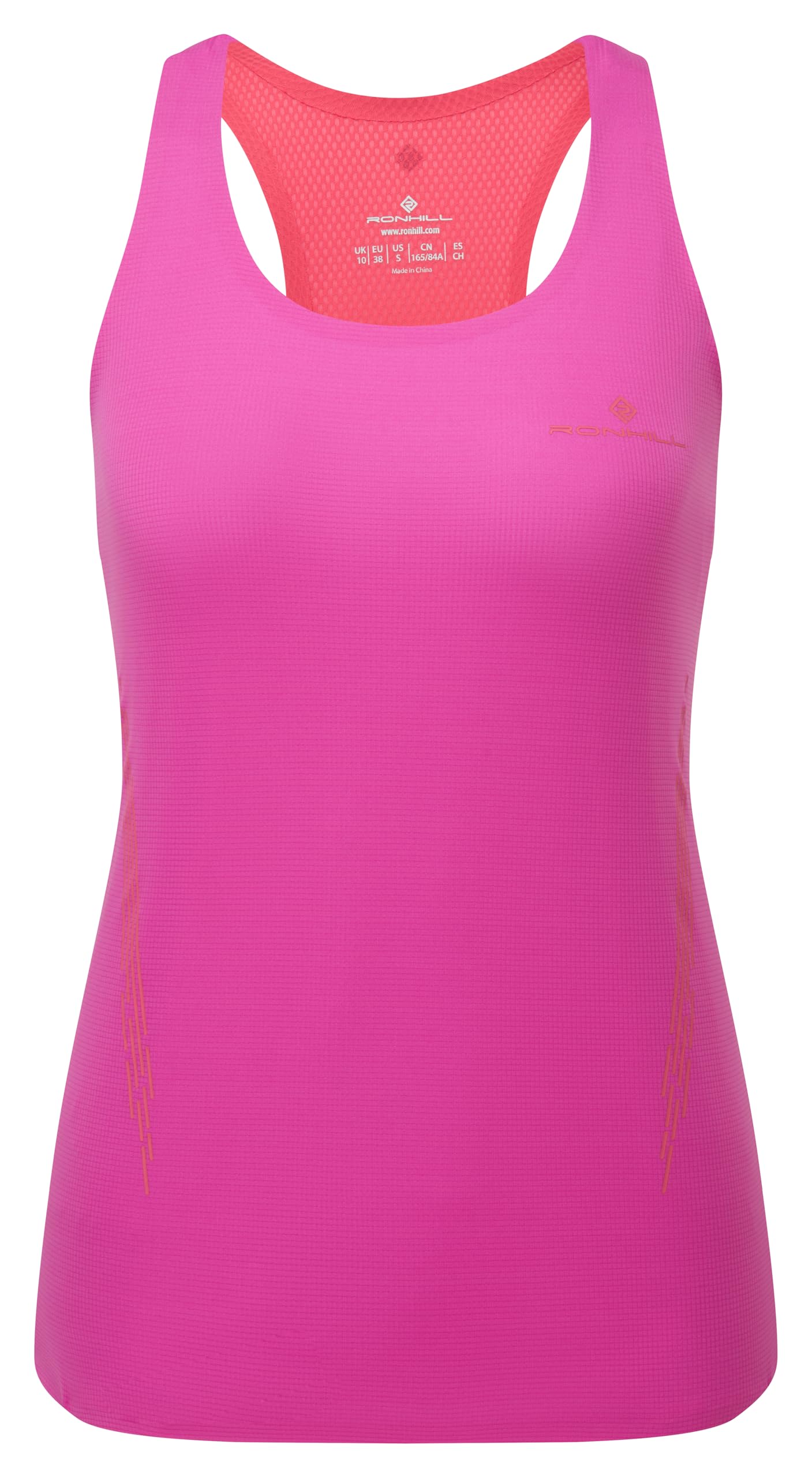 Ronhill Running, Wmn's Tech Race Vest, Razzmatazz/Sunset, 12