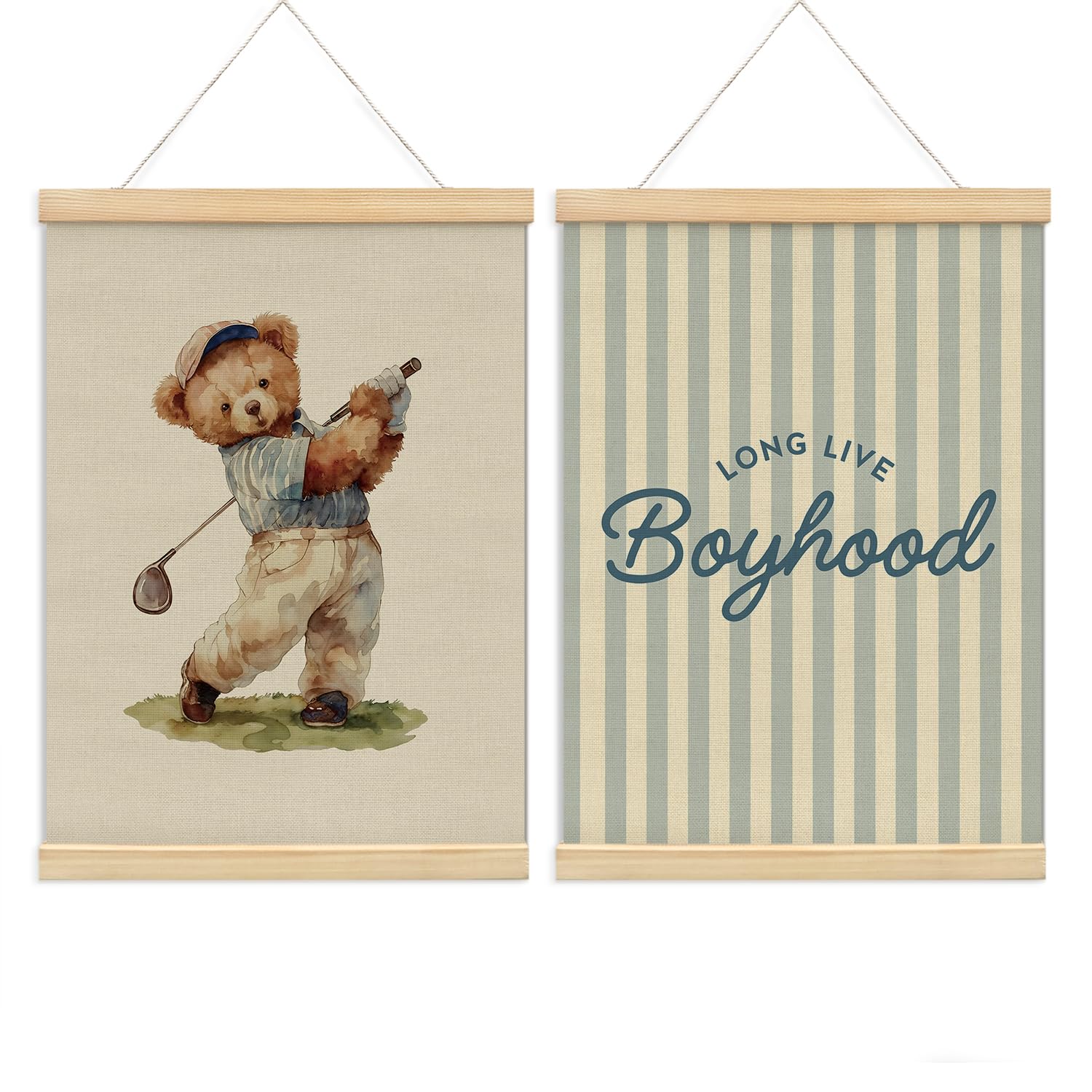 NaZaUK Lot de 2 affiches murales vintage pour chambre de garçons, chambre d'enfant, salle de jeux, cadeaux pour chambre de garçon, 30,5 x 40,6 cm