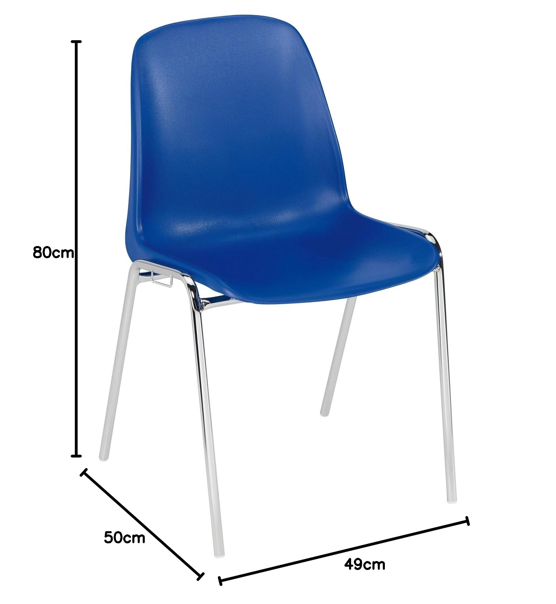 Générique Chaises Coque modèle accrochable (Bleu)