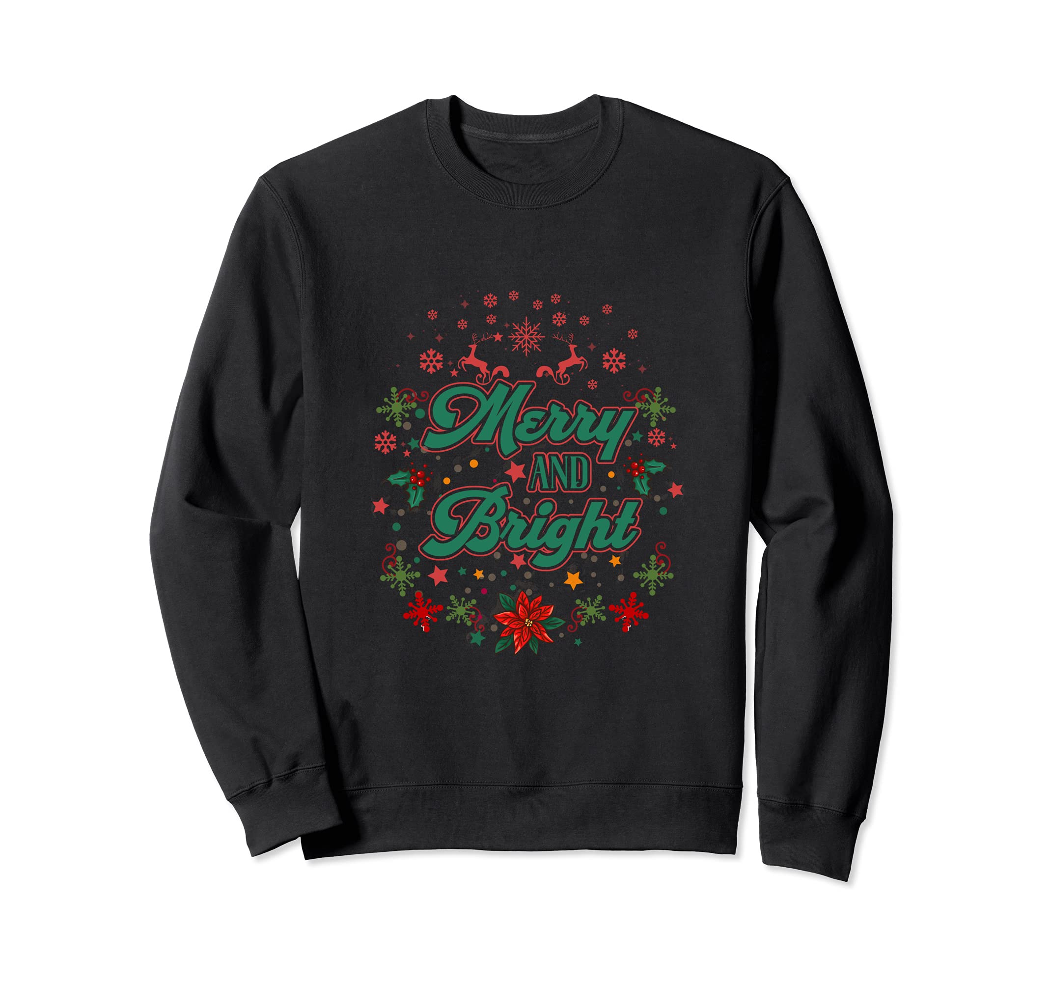 Cute Merry and Bright Christmas Season Men Women Boys Girls Sweatshirt