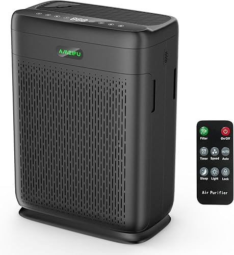 Purificadores de aire para habitación grande del hogar con control remoto de hasta 3000 pies cuadrados, purificador de filtro de aire H13 Hepa de