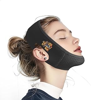 Correa de barbilla para dormir, máscara de el...