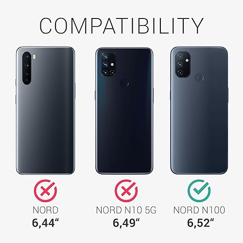 Miniatura 6 de kwmobile Funda compatible con OnePlus Nord N100 - Funda de silicona TPU con acabado suave - Verde bosque