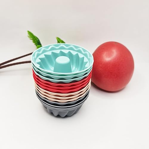 Miniatura 9 de 12 moldes para mini gelatina de silicona para hornear, mini pastel de chocoflan, molde de silicona para pastel de calabaza, moldes reutilizables