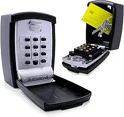 Cofre KeyGuard SL-590, montagem na parede, acabamento em preto
