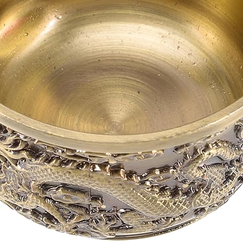 Miniatura 8 de Juego de 10 tazas chinas  Tazas de dragón y fénix de aleación de zinc para ceremonia de té Gongfu, decoración asiática del hogar y accesorios