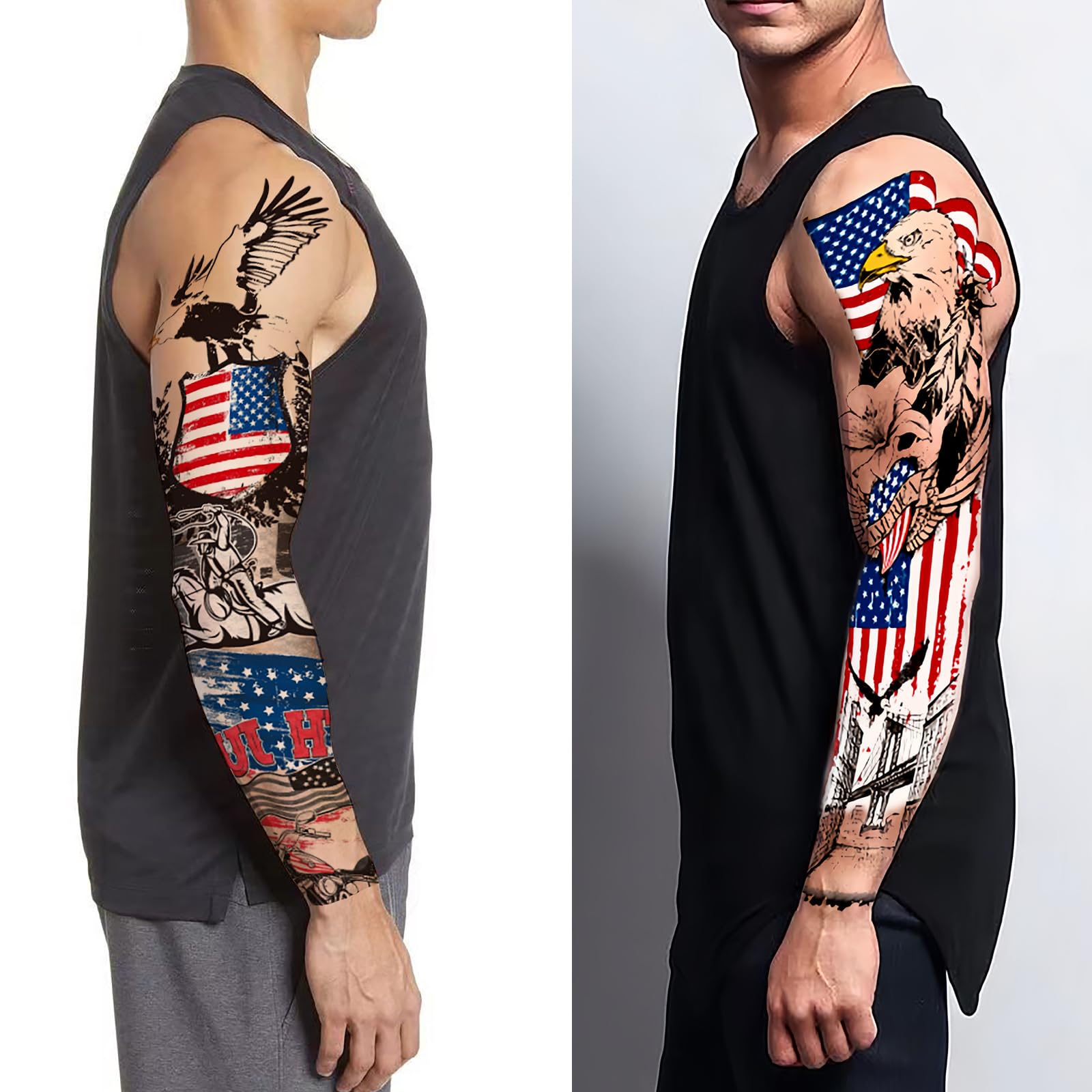 Amazon.com : Tazimi 4th of July Patriotic Temporary Tattoos