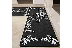 Tiffasea Anti Fatigue Kitchen Rug Sets - 2 Pieces Non Slip Thick...