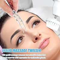 Vista 7 de iplusmile Meibomian Gland Expressor, Pinza profesional de acero inoxidable para párpados de masaje multifunción, herramienta de expresión