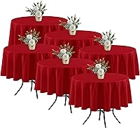 Vista 64 de Fitable - Paquete de 8 manteles rectangulares: telas de mesa lavables, resistentes a las manchas y sin arrugas, cubiertas de mesa reutilizables