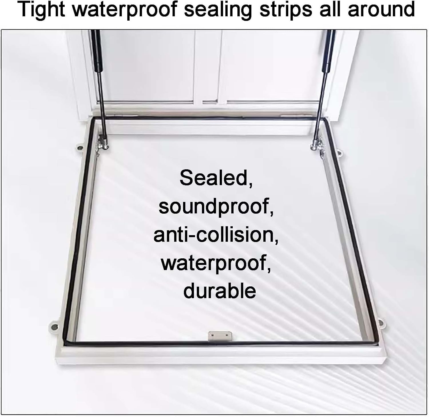 Aluminum Roof Hatch Skylight Caps - Easy Install Emergency Access Lid for Warehouse, Attic, Cellar - Secure Rooftop Cover Plate for Maintenance & Safety