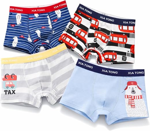 THE LITTLE LOOKERS Baby Underwear | Undergarment | Cotton Soft &amp; Comfortable Kids Innerwear | Multi Cute Patterns | Boxer...