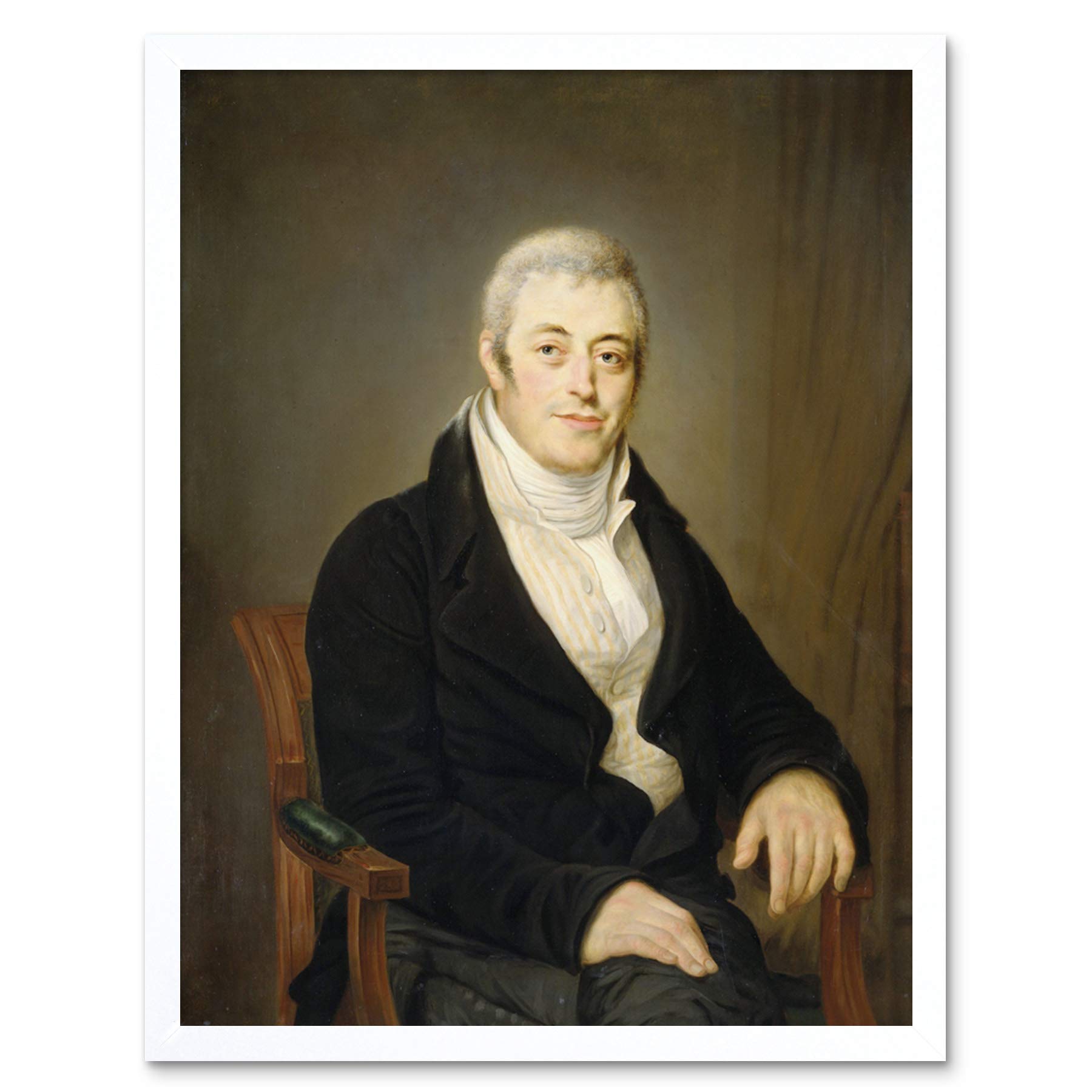 Artery8 Moritz Portrait Jonas Daniel Meijer Painting Art Print Framed Poster Wall Decor 12x16 inch
