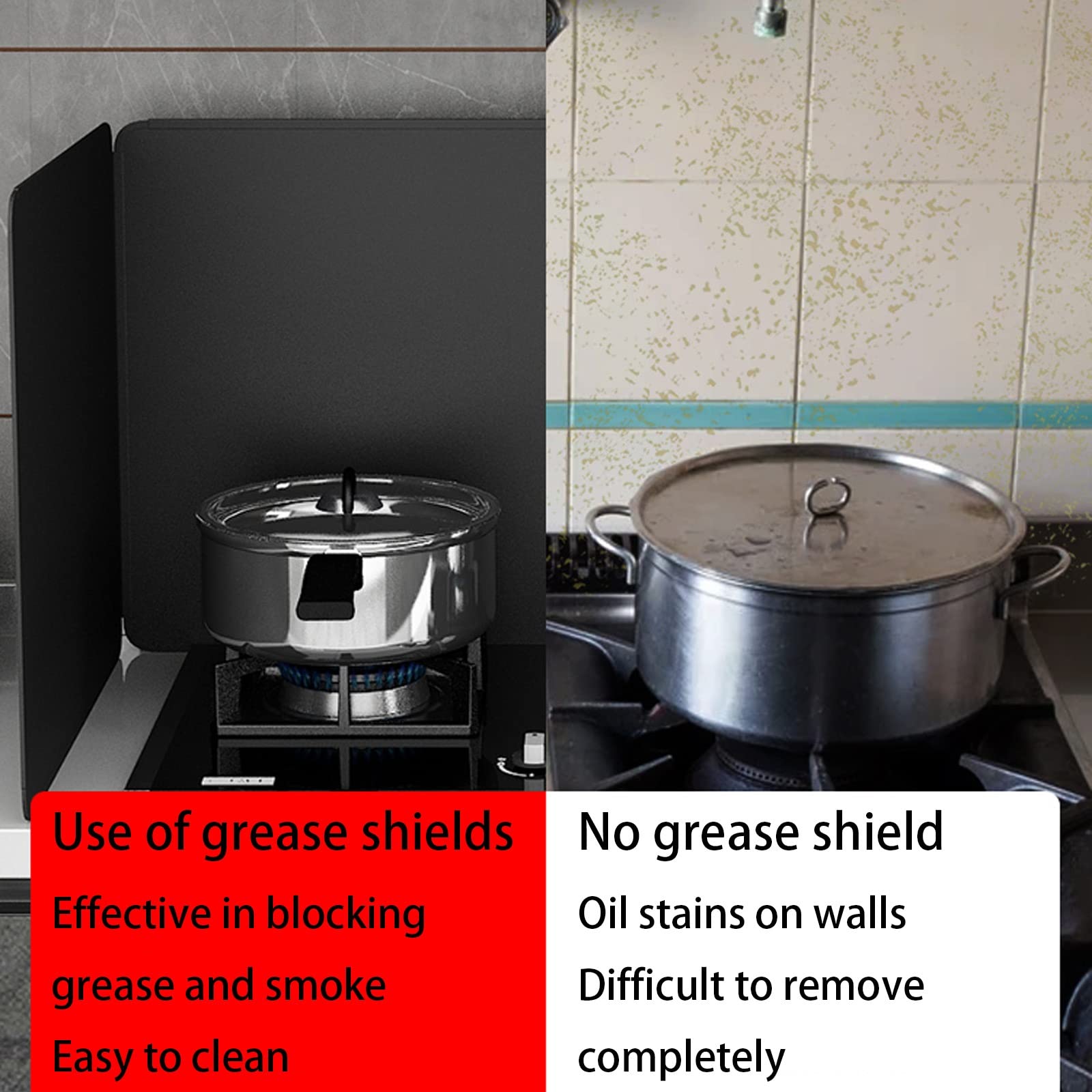 Générique Plaques Anti Projection Cuisine 3 Côtés, Protecteur de Graisse Pliable, Protecteur de Graisse résistant à la Chaleur pour cuisinière, poêle à Frire et Protection de la Cuisine, 35x82.5 cm Générique Plaques Anti Projection Cuisine 3 Côtés, Protecteur de Graisse Pliable, Protecteur de Graisse résistant à la Chaleur pour cuisinière, poêle à Frire et Protection de la Cuisine, 35x82.5 cm