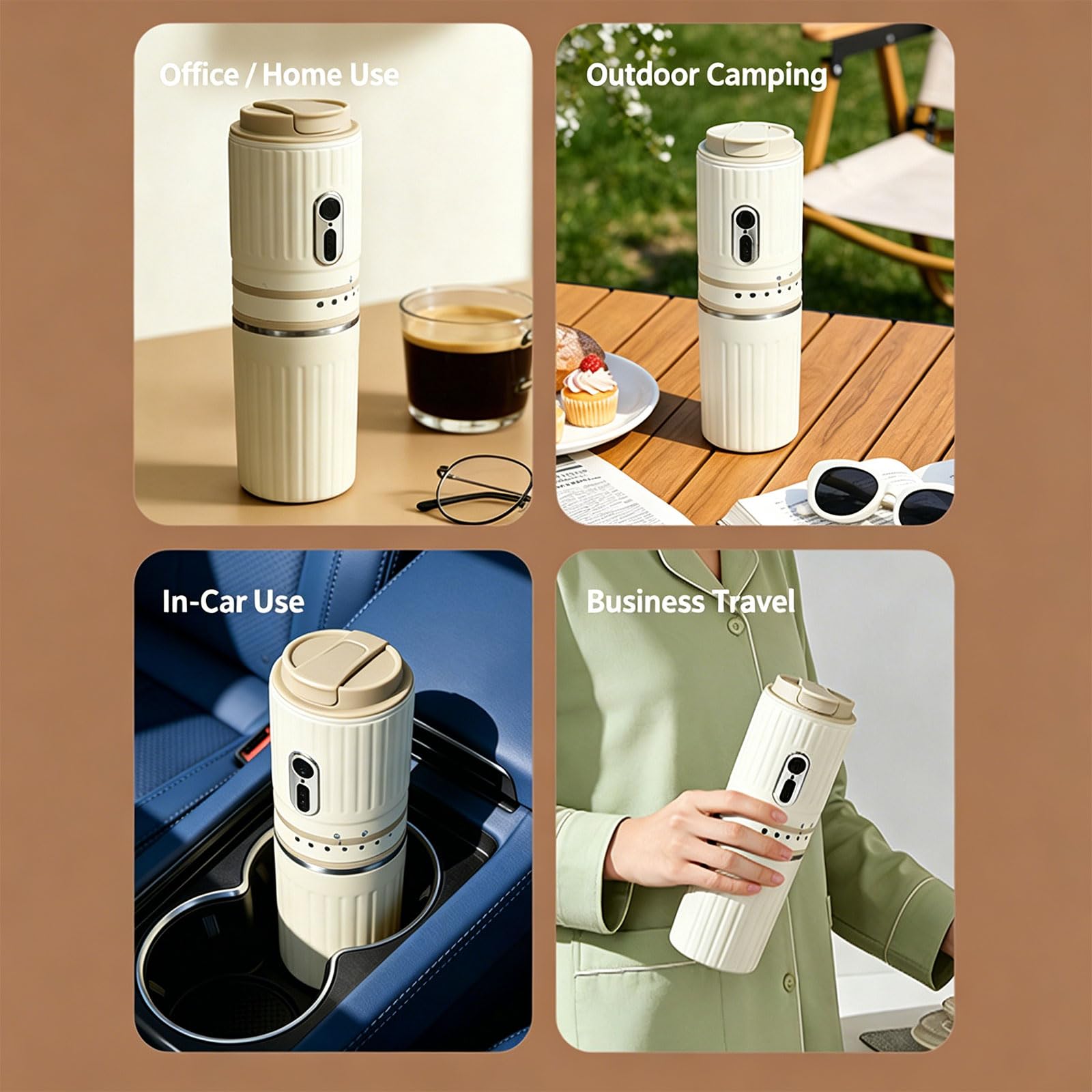 Macinino da caffè elettrico Macinacaffè regolabile Macinacaffè per professionisti viaggi in campeggio