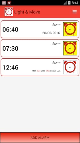 Luz e Movimento parar o alarme