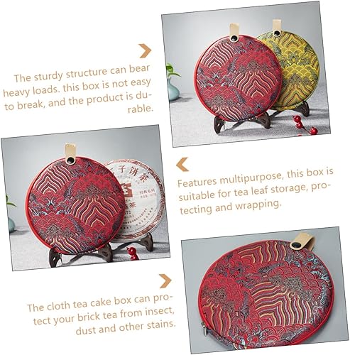 Miniatura 7 de Contenedor de pastel de té, bolsa de almacenamiento de pastel de té, artesanía tradicional que combina con muchos estilos domésticos