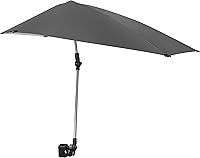 Sport-Brella Versa-Brella SPF 50+ Adjustable Umbrella with Universal Clamp - Portable UV Shade for Chairs, Golf Carts & Strollers