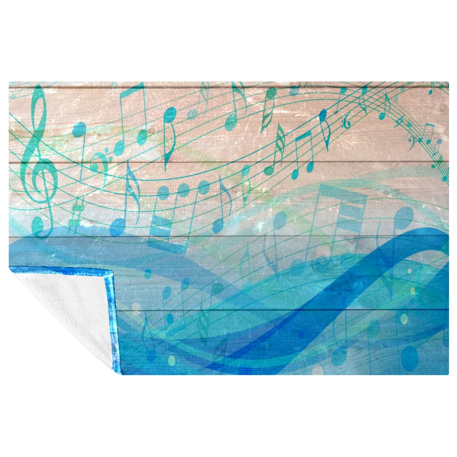 Couverture notes de musique pour lit, le cadeau parfait pour mélomanes