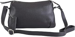 Pebbled Charlize Crossbody Bag, Brown