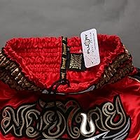 Vista 120 de Fluory - Pantalones cortos de lucha para muay thai, shorts de MMA, ropa de entrenamiento para lucha en jaula, grappling, artes marciales, kickboxing