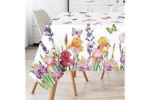 Whaline Spring Floral Tablecloth: Elegant Charm for Your Table