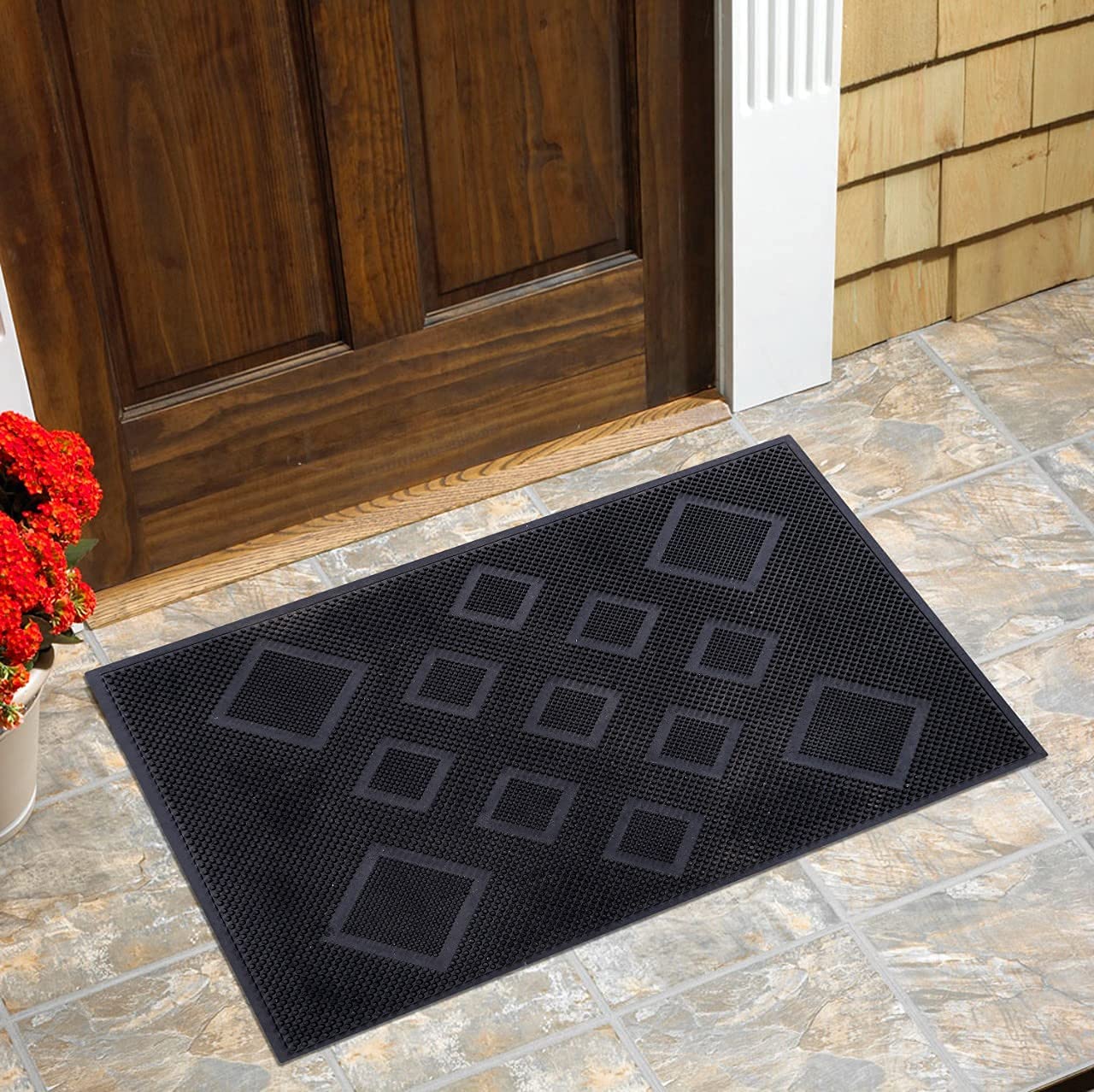 Homeaccex Anti Skid Door Mats for Home Entrance,Rectangular Mats Outside, Indoor Rubber Mat, Waterproof Bathmat Heavy Duty for Entry Areas Inside Door Mat Non-Slip Back Dirt Trapper (B0D9LL1ZJ1) Amazon Price History, Amazon Price Tracker
